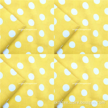 Ladies Cloth 100% Rayon Dot Printed Shirts Fabrics